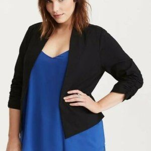 Torrid - Deluxe Stretch Ruched Sleeved Blazer